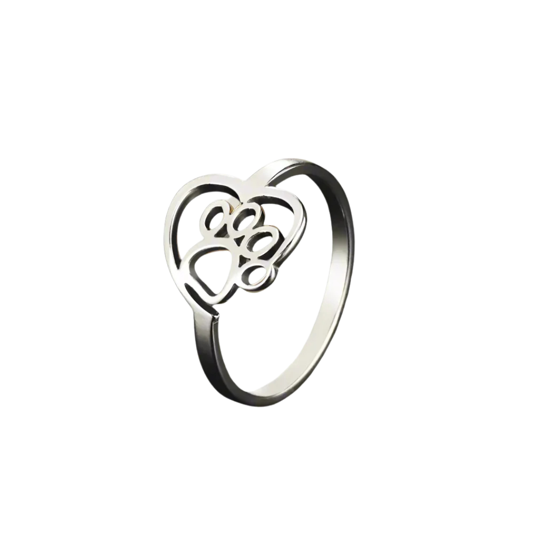 Paw & Heart Ring