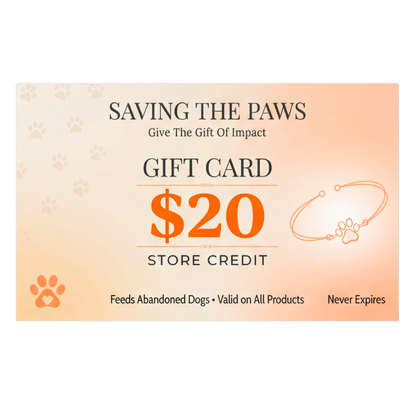 Saving The Paws Gift Card